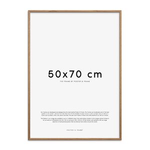 Poster & Frame Träram 50x70 cm lys eik