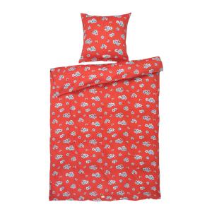 Juna Grand Pleasantly Påslakanset 140x220 cm Chili