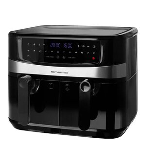 EMERIO Dubbel airfryer 10 L svart
