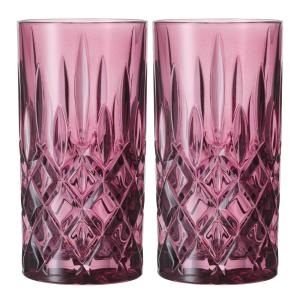 Nachtmann Noblesse Colour longdrinkglas 39,5 cl 2-pack berry