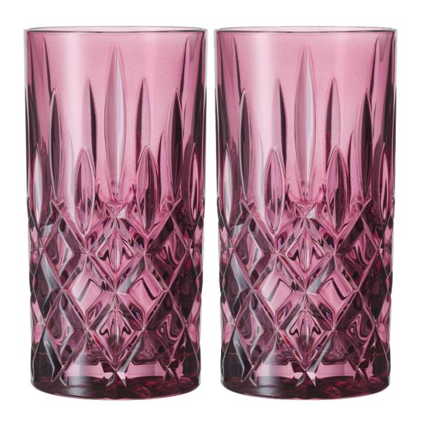 Nachtmann Noblesse Colour longdrinkglas 39,5 cl 2-pack berry