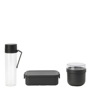 Brabantia Make & Take frukost- och lunchset 3 delar mörkgrå