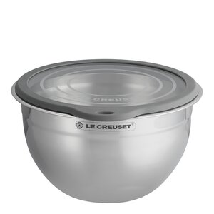 Le Creuset Skål med glaslock 23 cm 2,8 L stål/grå