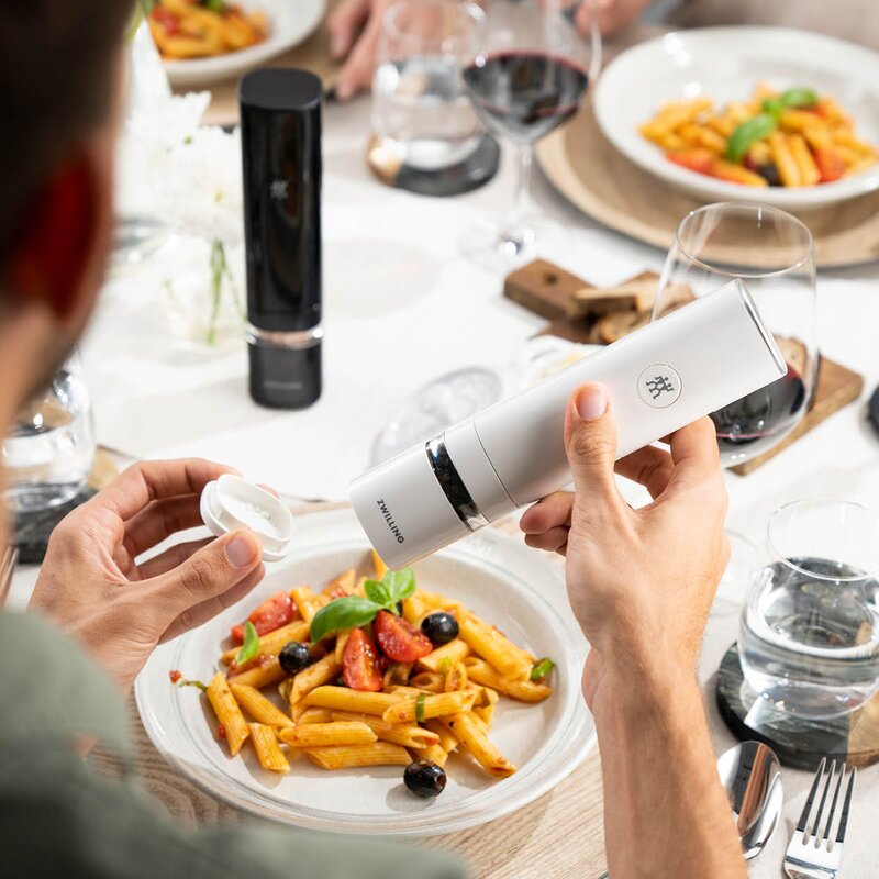 Zwilling Enfinigy elektrisk saltkvarn / pepparkvarn 21,3 cm vit