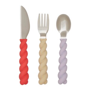 OYOY Mellow barnbestick 3 delar Lavender/Vanilla/Cherry Red