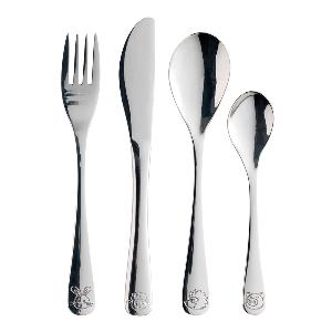 Aida Barnbestick 4 delar Silver