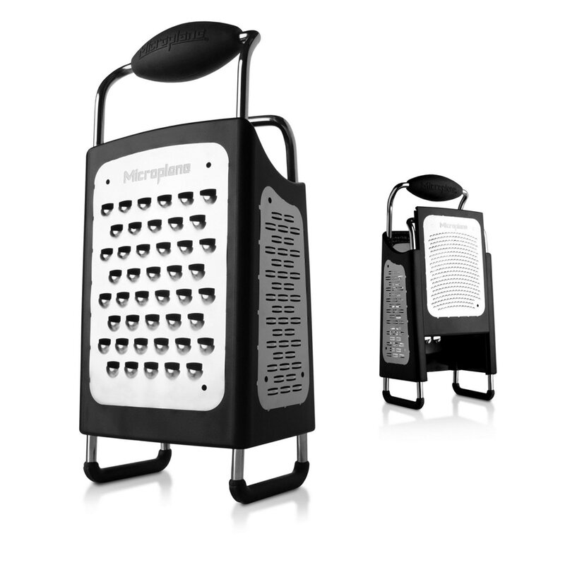 Microplane Box Grater rivjärn med 4 sidor 27 cm svart