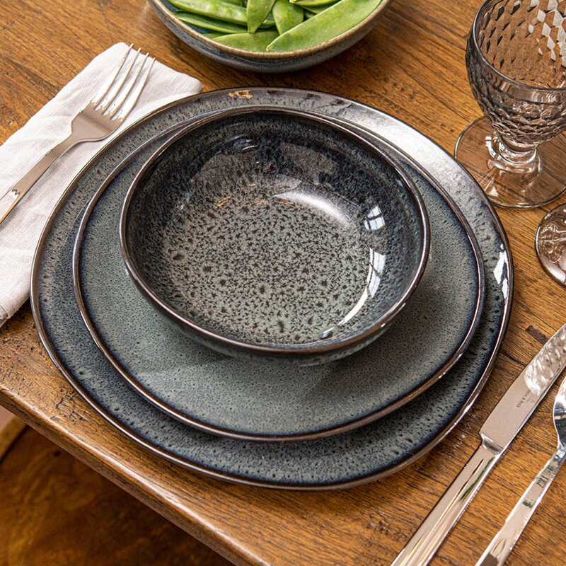 Villeroy & Boch Lave Gris Tallrik djup 28 cm