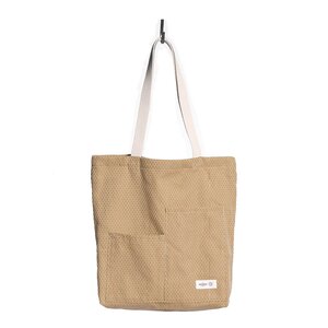 The Organic Company Piqué tygpåse 30x35 cm khaki stone