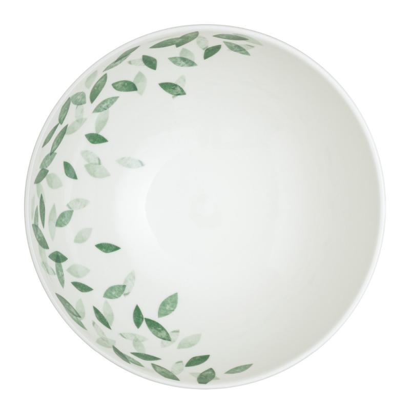 Denby Greenhouse skål 17 cm vit/grön