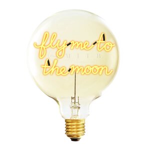 Elements Lighting MITB glödlampa LED 17 cm Fly Me To The Moon bärnsten