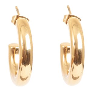 A&C Oslo Steel - Essentials hoops örhängen chunky 24 mm guld