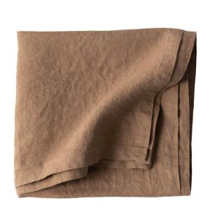 Tell Me More Duk linne 145x145cm hazelnut