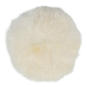 Natures Collection Sittdyna New Zealand fårskinn lång ull 34 cm ivory