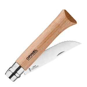 Opinel Nomad N12 fällkniv tandad bokträ