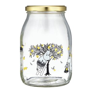 Muurla Mumin glasburk 1 L äpplen klar