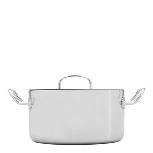 Heirol Steely Classic Triply gryta med lock 24 cm 5,5 L
