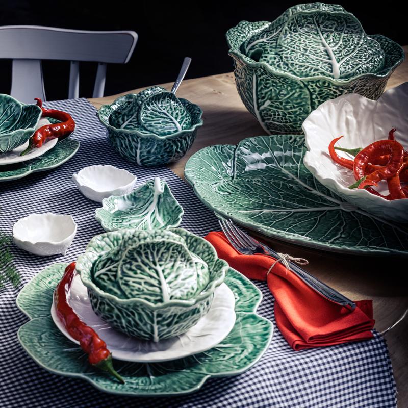 Bordallo Pinheiro Cabbage Fat Kålblad 30,5 cm Grön