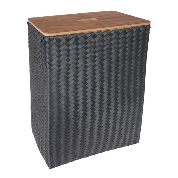Handed By Grand superb tvättkorg med lock 44x31x60 cm dark grey