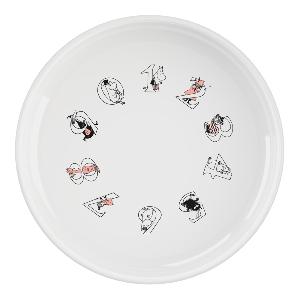 RIG-TIG Moomin ABC Tallrik Djup 15 cm Vit/Salmon