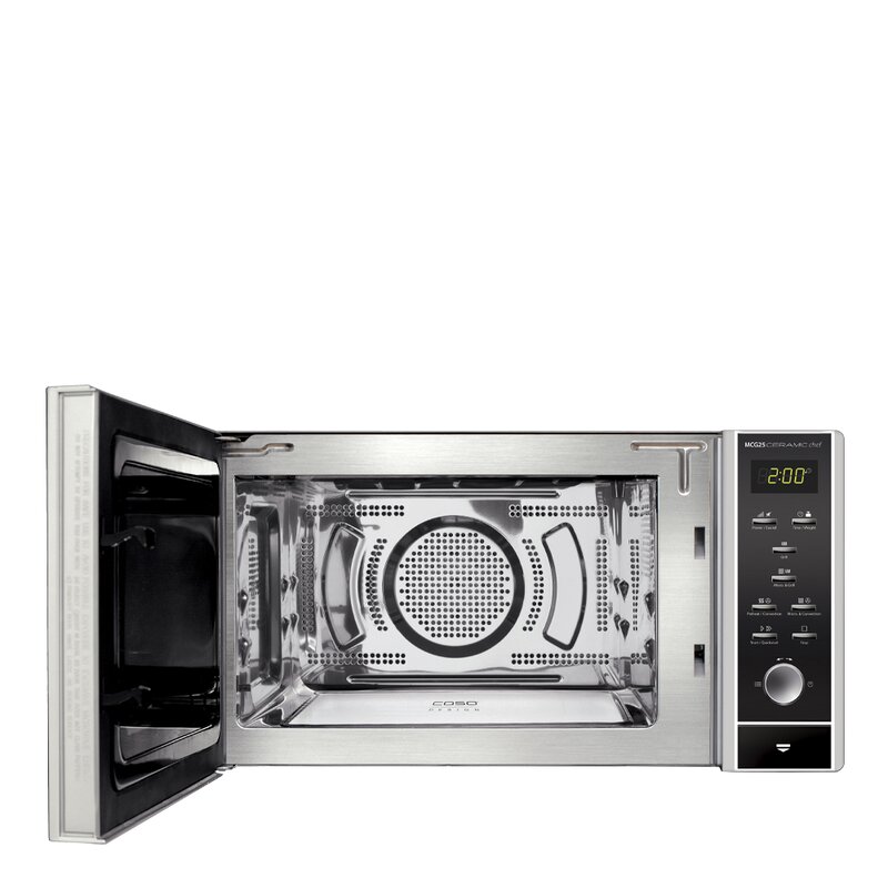 Caso Mikrovågsugn MCG25 Ceramic Chef silver/svart