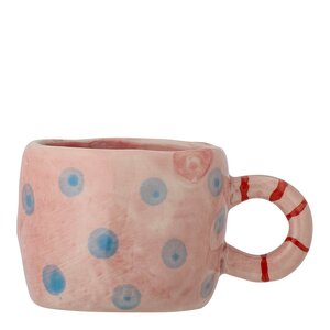 Bloomingville MINI Nini mugg 10?cl rosa/blå/röd