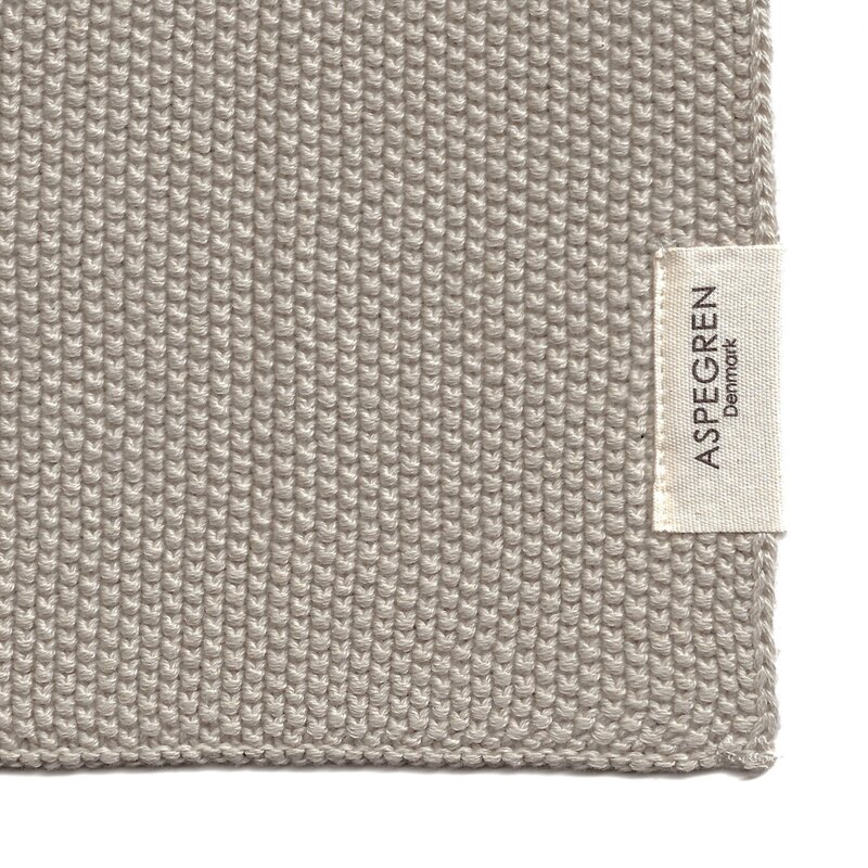 Aspegren Solid disktrasa stickad 26x26 cm 2-pack sand