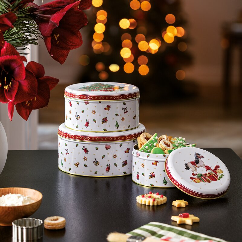 Villeroy & Boch Winter Collage kakburk set 3 delar vit