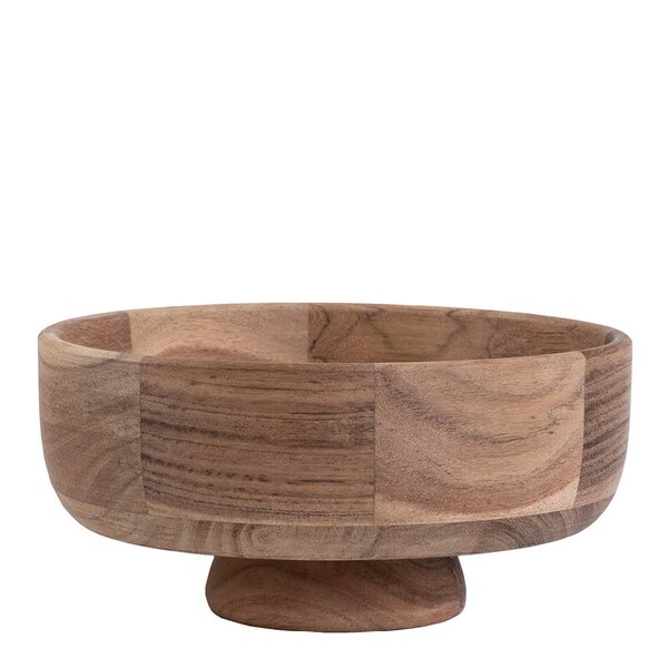 Sögne Home Skål på fot 25×11 cm akacia natural