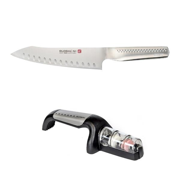 Ni Kockkniv Oriental med Våtslip 20 cm
