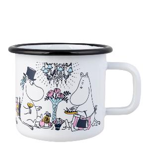 Muurla Mumin Emaljmugg Date Night 37 cl
