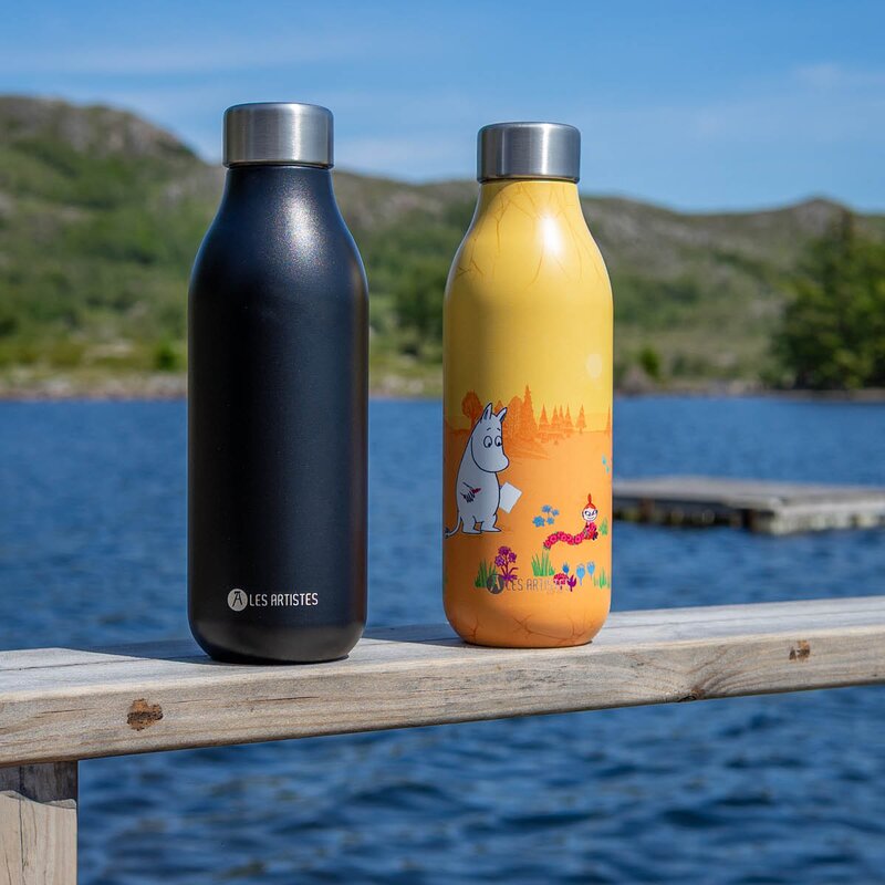 Les Artistes Bottle Up Mumin termosflaska 0,5 L Moomin and flowers