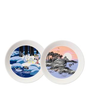 MoominArabia Mumin tallrikset 19 cm Snölykta & Mumindagen