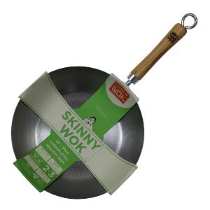 Dexam School of Wok Skinny Wok 30 cm Kolstål
