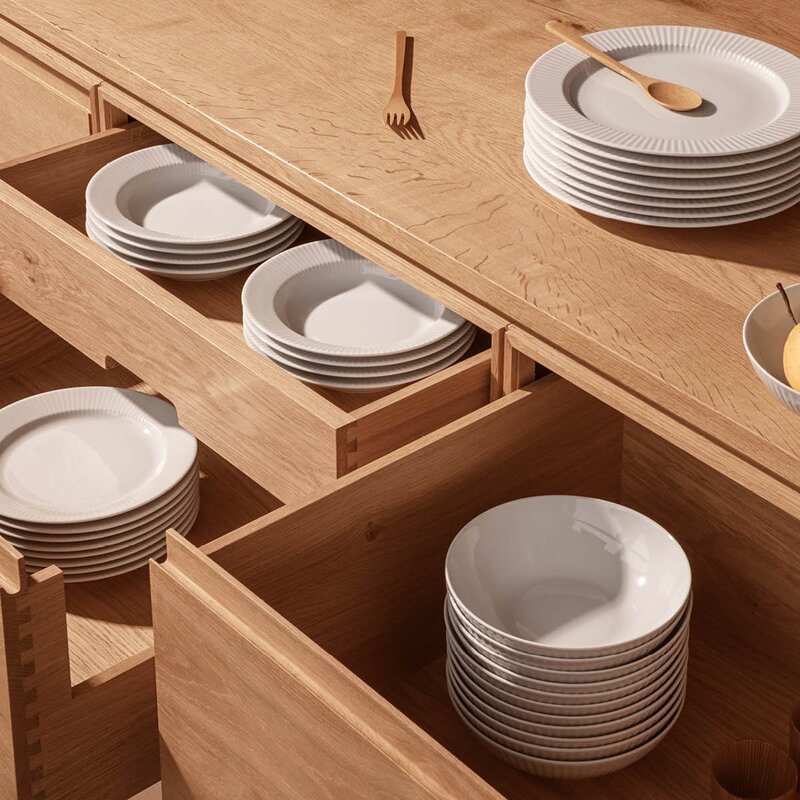 Eva Trio Legio Nova tallrik flat 22 cm 4-pack vit