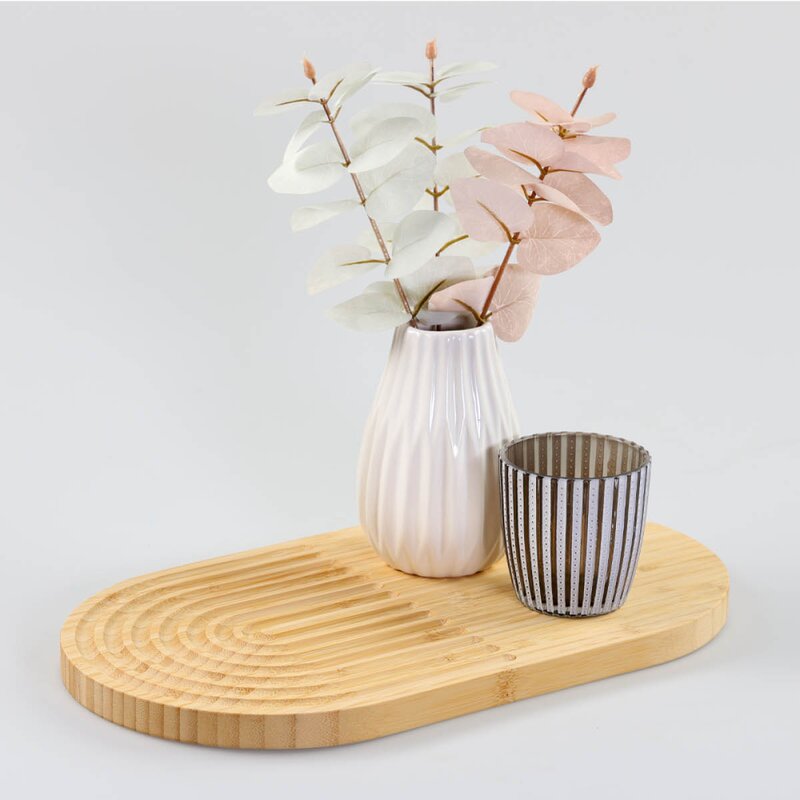 Kesper Skär- och serveringsbräda 20x35x1,5 cm bambu