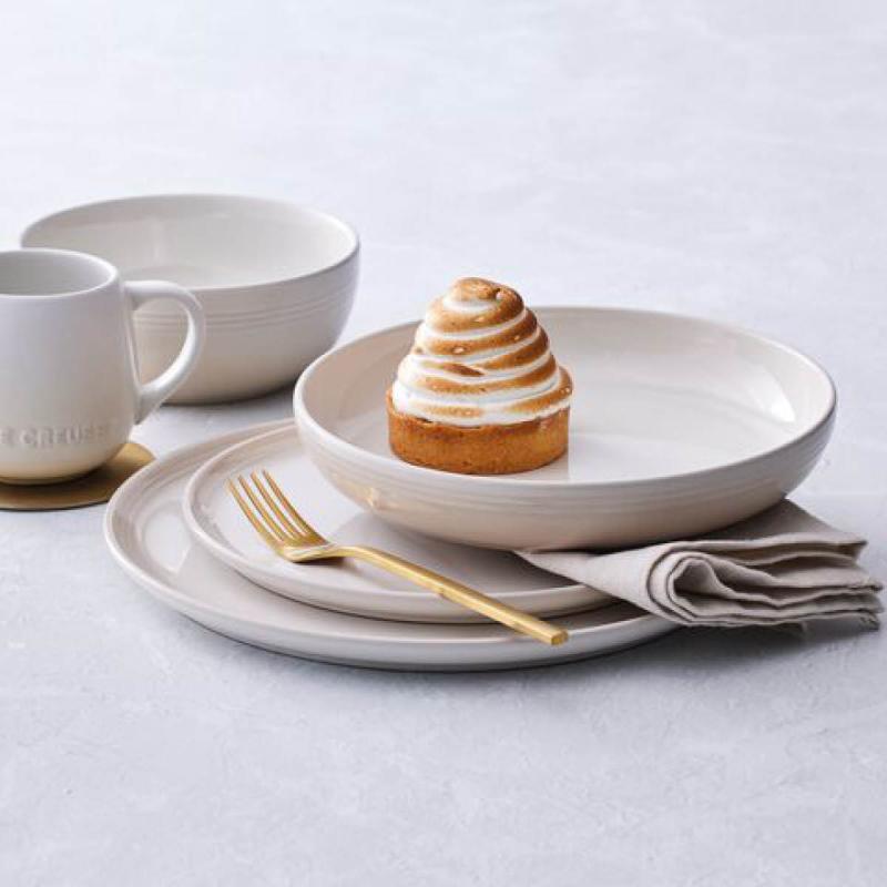 Le Creuset Coupe Collection tallrik 27 cm Meringue