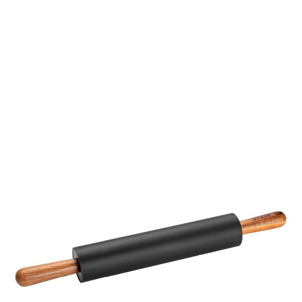 Staub Kavel i silikon 45 cm akaciaträ/svart