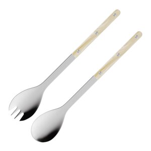 Sabre Bistrot salladsbestick 26 cm 2-pack faux horn