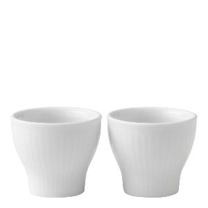 Royal Copenhagen White Fluted Äggkopp 2-pack