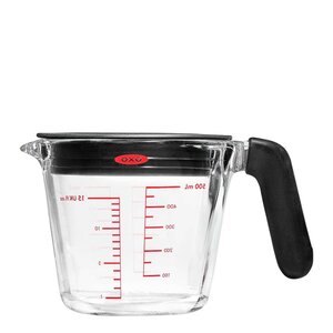 Oxo Måttkanna med lock 0,5 L glas
