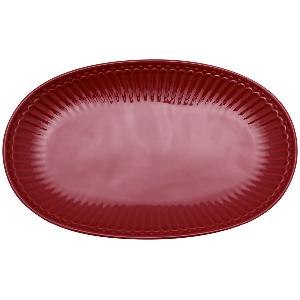 GreenGate Everyday Alice serveringsfat 14,5x23 cm claret red