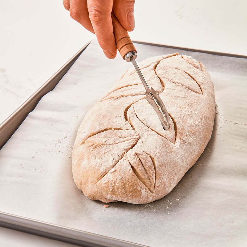 Birkmann Bread Buddies snittkniv 19 cm bokträ