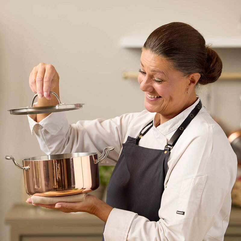 Blomsterbergs Gryta med lock 3 L koppar