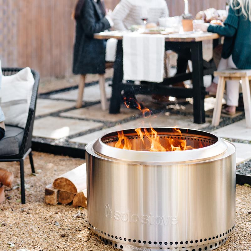 Solo Stove Yukon + stand 2.0 rökfri eldstad 68,5x50,5 cm silver