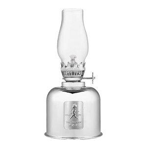 SOLSTICKAN Oljelampa 20 cm Silver