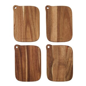House Doctor Eya skärbräda 18x13 cm 4-pack natur