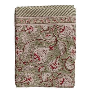 Chamois Pomegranate linneduk 170x270 cm grön