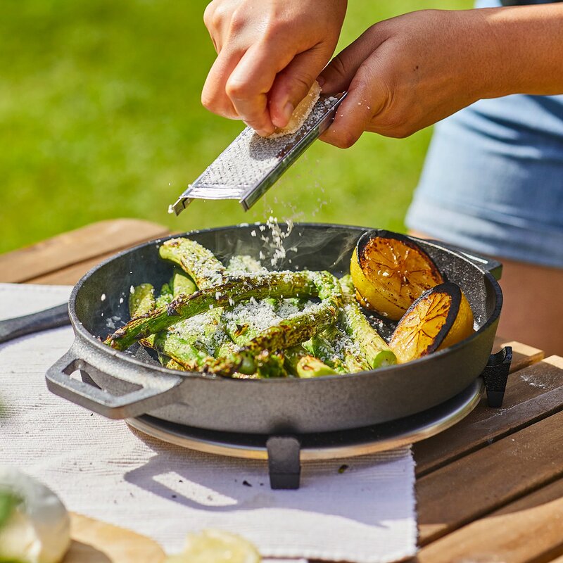 Ooni Skillet stekpanna 25 cm gjutjärn med ställ