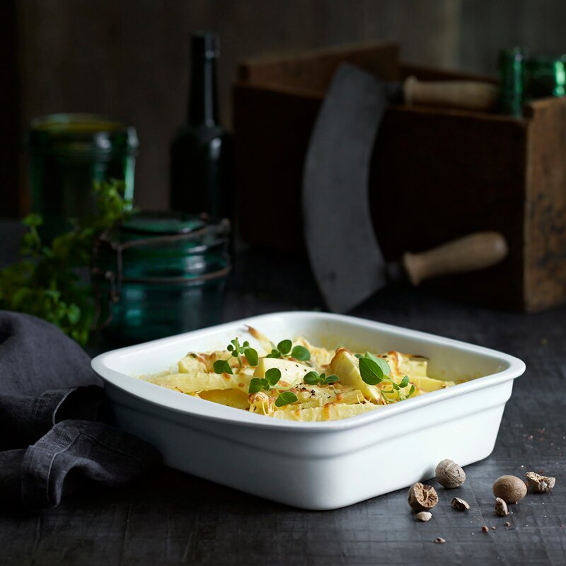 Pillivuyt Lasagnefat 24x24 cm Vit
